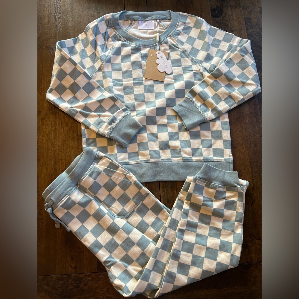 Angel Dear Checkered Jogger Set